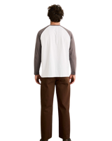 The Rhythm Mens Foster Shirt in Bone