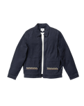 The Rhythm Mens Arugam Twill Jacket in Midnight Navy