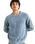 The Rhythm Mens Polu Crew Knit Jumper in Washed Blue