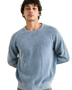 The Rhythm Mens Polu Crew Knit Jumper in Washed Blue