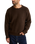The Rhythm Mens Vintage Waffle Knit Jumper in Chocolate