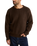 The Rhythm Mens Vintage Waffle Knit Jumper in Chocolate