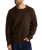 The Rhythm Mens Vintage Waffle Knit Jumper in Chocolate