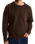 The Rhythm Mens Vintage Waffle Knit Jumper in Chocolate