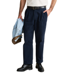 The Rhythm Mens Twill Pressed Trousers in Navy