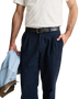 The Rhythm Mens Twill Pressed Trousers in Navy