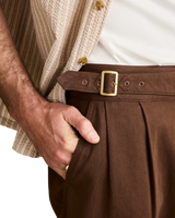 The Rhythm Mens Ghurka Trousers in Brown