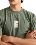 The Rhythm Mens Imprint Vintage T-Shirt in Vintage Green