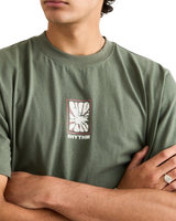 The Rhythm Mens Imprint Vintage T-Shirt in Vintage Green