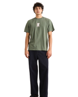 The Rhythm Mens Imprint Vintage T-Shirt in Vintage Green