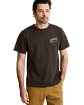 The Rhythm Mens Heading West Vintage T-Shirt in Vintage Black