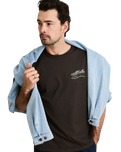 The Rhythm Mens Heading West Vintage T-Shirt in Vintage Black