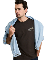 The Rhythm Mens Heading West Vintage T-Shirt in Vintage Black