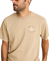 The Rhythm Mens Jaunt Vintage T-Shirt in Macadamia