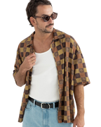 Racket Relaxed Shirt in Ochre