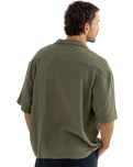 Wash Check Relaxed Shirt in Green