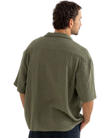 Wash Check Relaxed Shirt in Green