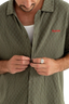 Wash Check Relaxed Shirt in Green