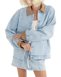 The Rhythm Womens Jessie Jacket in Washed Blue