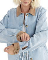 The Rhythm Womens Jessie Jacket in Washed Blue