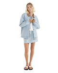 The Rhythm Womens Jessie Jacket in Washed Blue