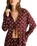 The Rhythm Womens Polka Dot Tie Front Shirt in Cafe