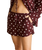 The Rhythm Womens Polka Dot Beach Shorts in Cafe