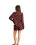 The Rhythm Womens Polka Dot Beach Shorts in Cafe
