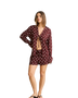 The Rhythm Womens Polka Dot Beach Shorts in Cafe