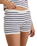The Rhythm Womens Rommy Knit Shorts in Vintage Stripe