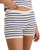 The Rhythm Womens Rommy Knit Shorts in Vintage Stripe