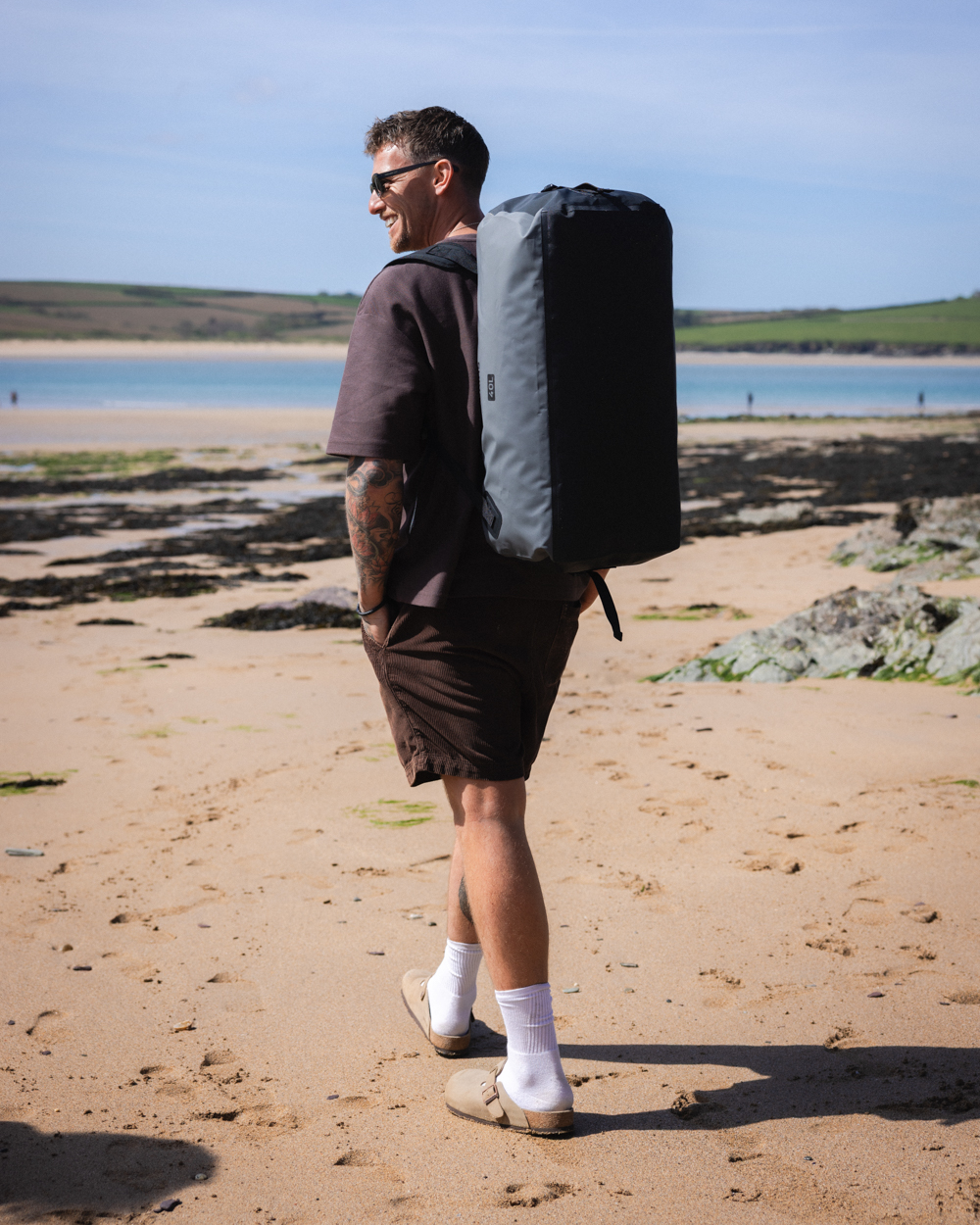 Storm Chaser 40L Dry Duffel Bag in Storm Grey