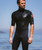 Element 3/2mm Back Zip Shorty Wetsuit in Anthracite, Black & Neon Flare