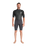 Element 3/2mm Back Zip Shorty Wetsuit in Anthracite, Black & Neon Flare