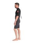 Element 3/2mm Back Zip Shorty Wetsuit in Anthracite, Black & Neon Flare