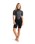 The C-Skins Womens Element 3/2mm Back Zip Shorty Wetstuit in Black, Meteor & Rose