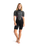 The C-Skins Womens Element 3/2mm Back Zip Shorty Wetstuit in Black, Meteor & Rose