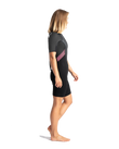 The C-Skins Womens Element 3/2mm Back Zip Shorty Wetstuit in Black, Meteor & Rose