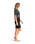The C-Skins Womens Element 3/2mm Back Zip Shorty Wetstuit in Black, Meteor & Rose