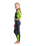 Boys Element 3/2mm Back Zip Wetsuit in Anthracite, Lime & Multi