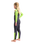 Boys Element 3/2mm Back Zip Wetsuit in Anthracite, Lime & Multi