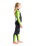 Boys Element 3/2mm Back Zip Wetsuit in Anthracite, Lime & Multi