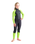 Boys Element 3/2mm Back Zip Wetsuit in Anthracite, Lime & Multi