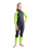 Boys Element 3/2mm Back Zip Wetsuit in Anthracite, Lime & Multi