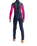 Girls Element 3/2mm Back Zip Wetsuit in Slate Navy, Magenta & Multi