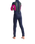 Girls Element 3/2mm Back Zip Wetsuit in Slate Navy, Magenta & Multi