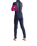 Girls Element 3/2mm Back Zip Wetsuit in Slate Navy, Magenta & Multi