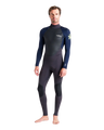 Element 3/2mm Back Zip Wetsuit in Anthracite, Slate & Lime
