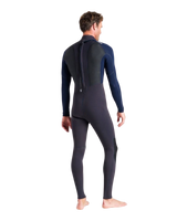 Element 3/2mm Back Zip Wetsuit in Anthracite, Slate & Lime