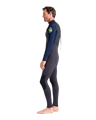 Element 3/2mm Back Zip Wetsuit in Anthracite, Slate & Lime